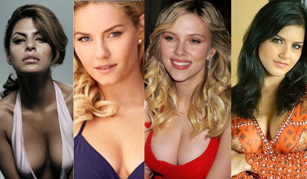 (kiri ke kanan) Eva Mendes, Elisha Cuthbert, Scarlet Johansson dan Sunny Leone